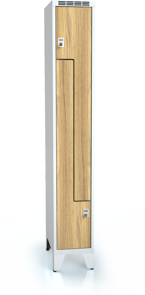 Kleiderschränke mit doppelwandige Tür in Z ALDERA mit Füße 1920 x 300 x 500